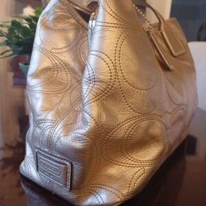 Coach Metallic Gold Shoulder Bag